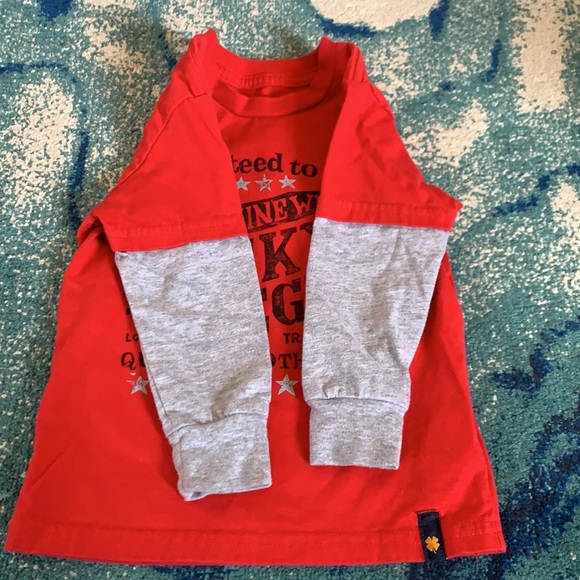 2T Lucky, Long Sleeve Shirt, Red - Picture 4 of 6